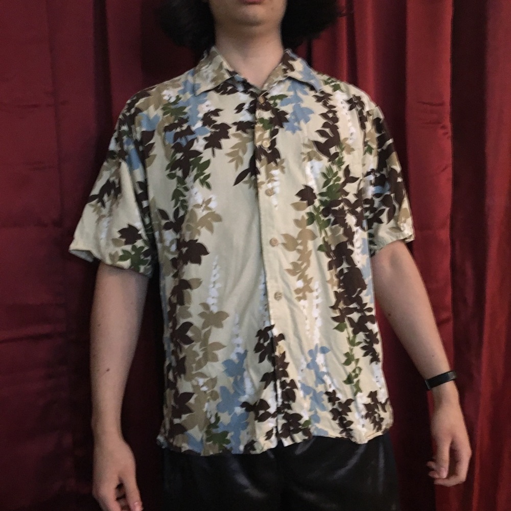 Quicksilver Tropical Foliage Shirt